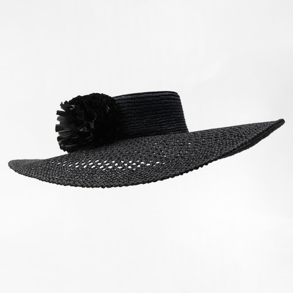 Zara limited edition floral raffia picture hat - Picture 1 of 5